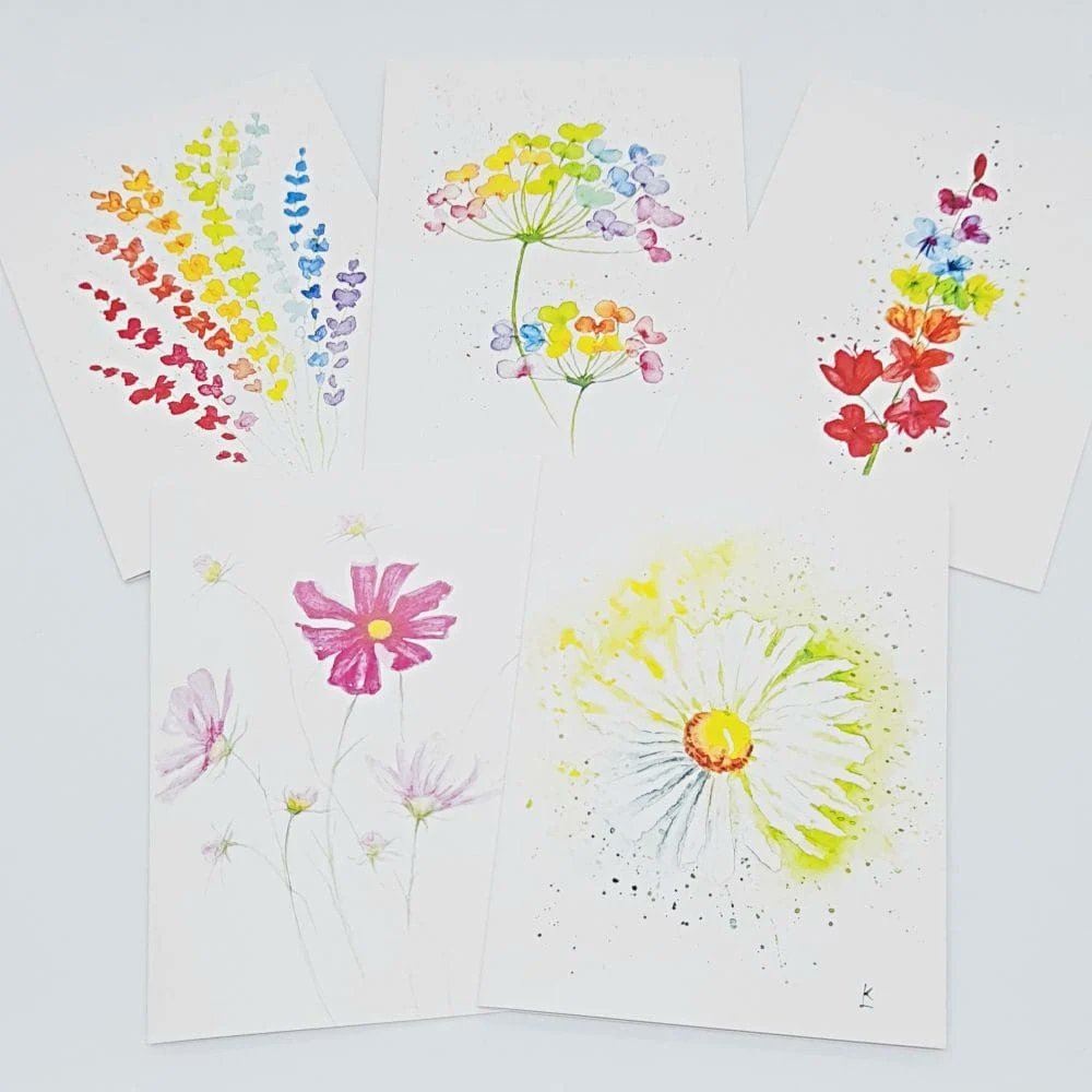 These are perfect to keep handy by featuring artwork by <a href="/kblacey/">Kay Lacey Watercolours</a> but you might just want to keep them. thebritishcrafthouse.co.uk/product/summer… #CGArtisans #watercolourart