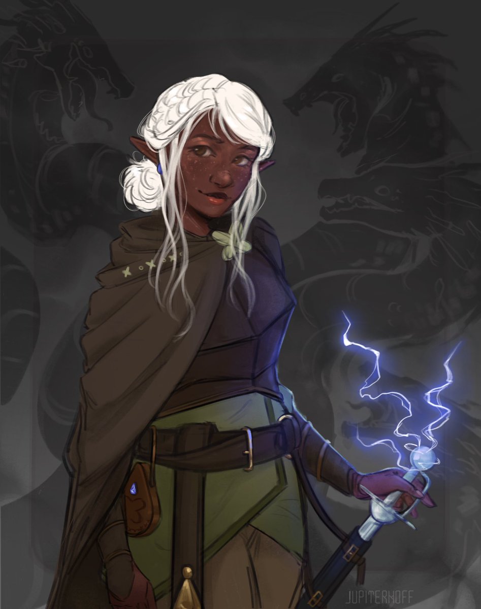 jupitermoff's tweet image. A revenge for @/ spyders_chaos on AF/insta
#artfight #artfight2025 #dnd #dndart #dnd5e