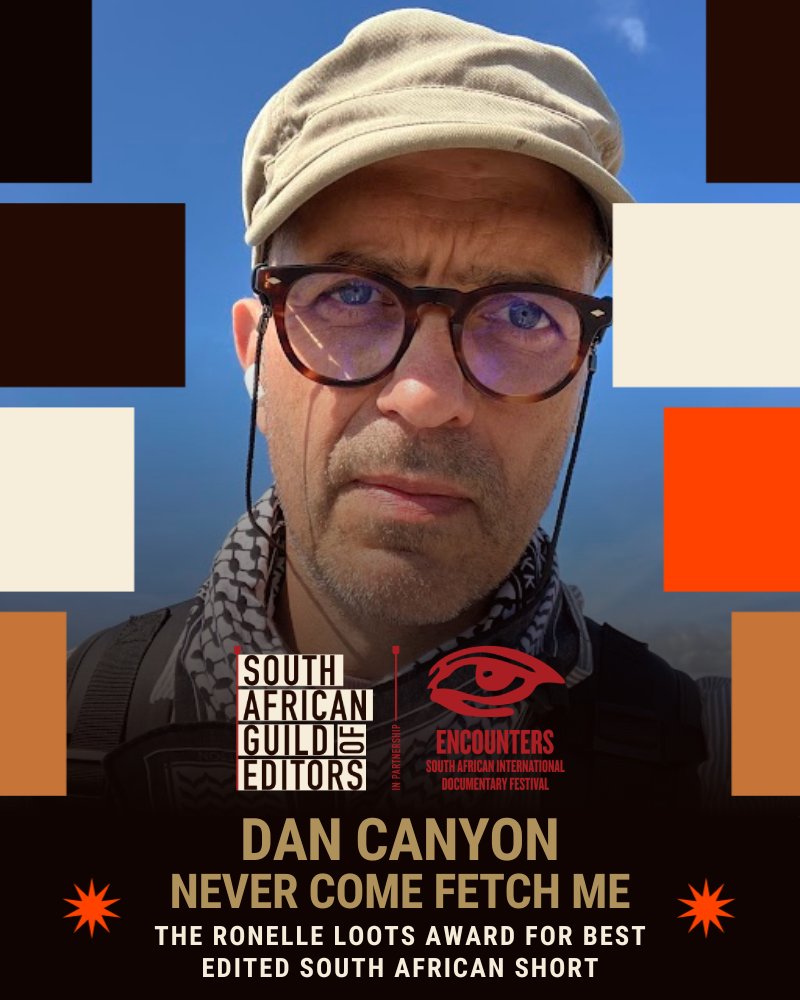 editorsguildsa (@editorsguildsa) on Twitter photo Big congrats to Dan Canyon, co-editor of Never Come Fetch Me, for winning the Ronelle Loots Award for Best Edited South African Short at <a href="/EncountersDoc/">Encounters Festival</a>! The jury praised its masterful rhythm & precision. Big congrats to Dan Canyon, co-editor of Never Come Fetch Me, for winning the Ronelle Loots Award for Best Edited South African Short at <a href="/EncountersDoc/">Encounters Festival</a>! The jury praised its masterful rhythm & precision.