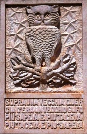 _cadmilia's tweet image. Sopra una vecchia quercia
c'era un vecchio gufo;
più sapeva e più taceva,
più taceva e più sapeva.
(Monastero di Bose)