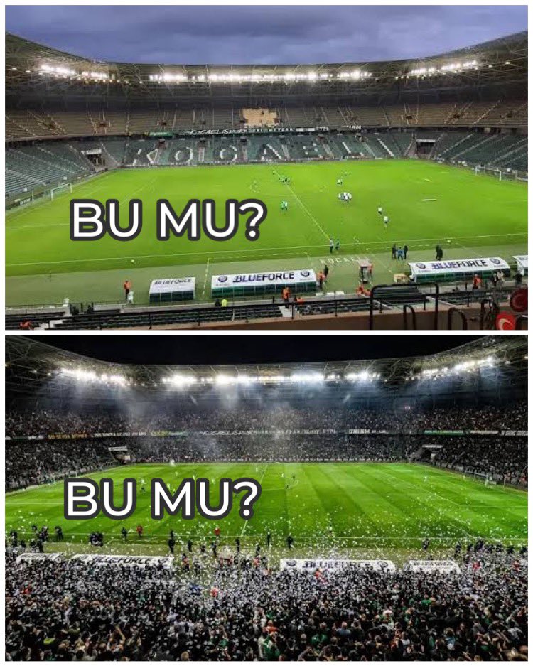 Last Scout TV (@yunus89yildiz) on Twitter photo Yönetim Süper Ligte hangi fotoğrafı görmek istiyor?
Kombine fiyatını piyasanın 2 katı yaptığına göre ilk fotoğraftaki gibi olmak istiyor!
İyi de neden?
Piyasanın 2 katı bedele 5 bin kombine satacağına, piyasa fiyatından 20 bin kombine satmak daha mantıklı değil mi?
<a href="/Kocaelispor/">Kocaelispor</a> Yönetim Süper Ligte hangi fotoğrafı görmek istiyor?
Kombine fiyatını piyasanın 2 katı yaptığına göre ilk fotoğraftaki gibi olmak istiyor!
İyi de neden?
Piyasanın 2 katı bedele 5 bin kombine satacağına, piyasa fiyatından 20 bin kombine satmak daha mantıklı değil mi?
<a href="/Kocaelispor/">Kocaelispor</a>