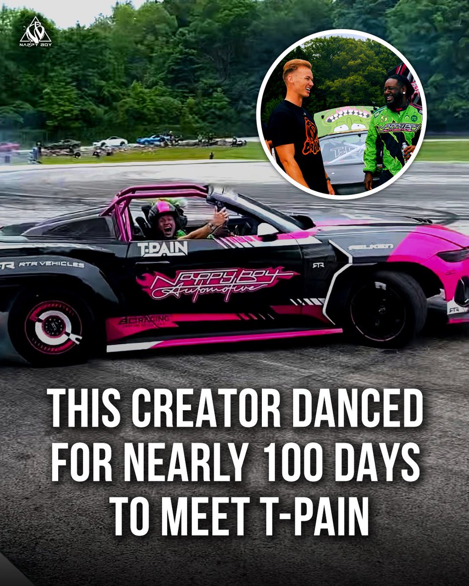 Nappy Boy Entertainment (@nappyboyent) on Twitter photo When <a href="/NappyBoyDranks/">Nappy Boy Dranks</a> saw <a href="/kaderade3/">kade Peterson</a> dancing to <a href="/TPAIN/">T-Pain</a> everyday, they knew they had to fly him out to <a href="/WiscansinFest/">Wiscansin Fest</a> and <a href="/NappyBoyAuto/">Nappy Boy Automotive</a> Wiscansin State Fear to finally meet and go drifting with T-Pain πͺ©π₯ (THREAD) When <a href="/NappyBoyDranks/">Nappy Boy Dranks</a> saw <a href="/kaderade3/">kade Peterson</a> dancing to <a href="/TPAIN/">T-Pain</a> everyday, they knew they had to fly him out to <a href="/WiscansinFest/">Wiscansin Fest</a> and <a href="/NappyBoyAuto/">Nappy Boy Automotive</a> Wiscansin State Fear to finally meet and go drifting with T-Pain πͺ©π₯ (THREAD)