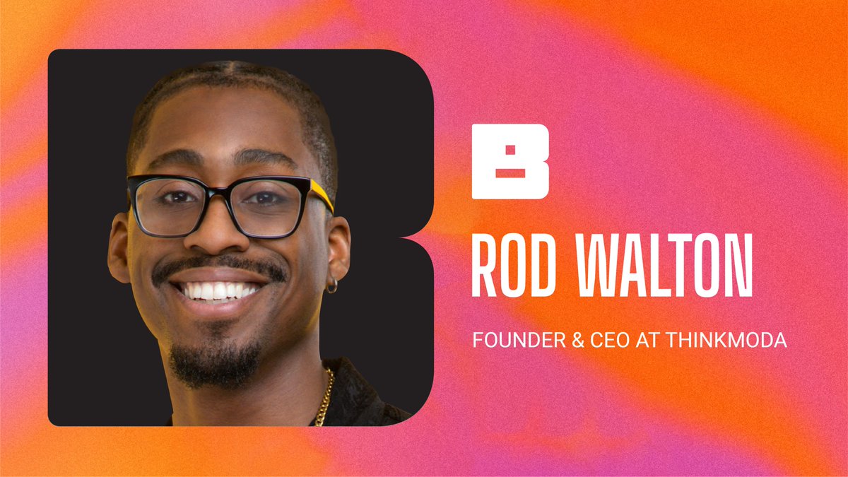As the Founder and CEO of ThinkMODA, Rod Walton has helped over 500 founders raise more than $5M in capital &amp; generate over $7M in revenue! 💰

If you’re ready to move from ideas to revenue, Rod’s session at #BlackTechWeek is where to be. 🎯

#startupgrowthstrategies #btw25