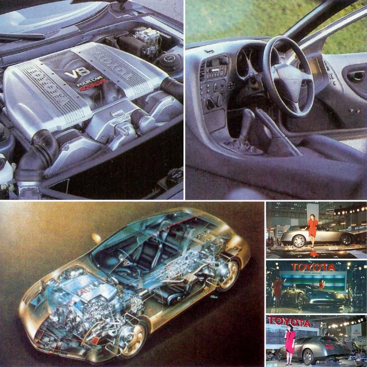 The 1989 Toyota 4500GT concept debuted at the 1989 Frankfurt Motor Show. A 2-door, 2+2 coupe signaled Toyota’s entry into the competitive upper-level luxury coupe class. Although the show-goers almost universally disliked the car’s controversial styling at the Frankfurt show, its