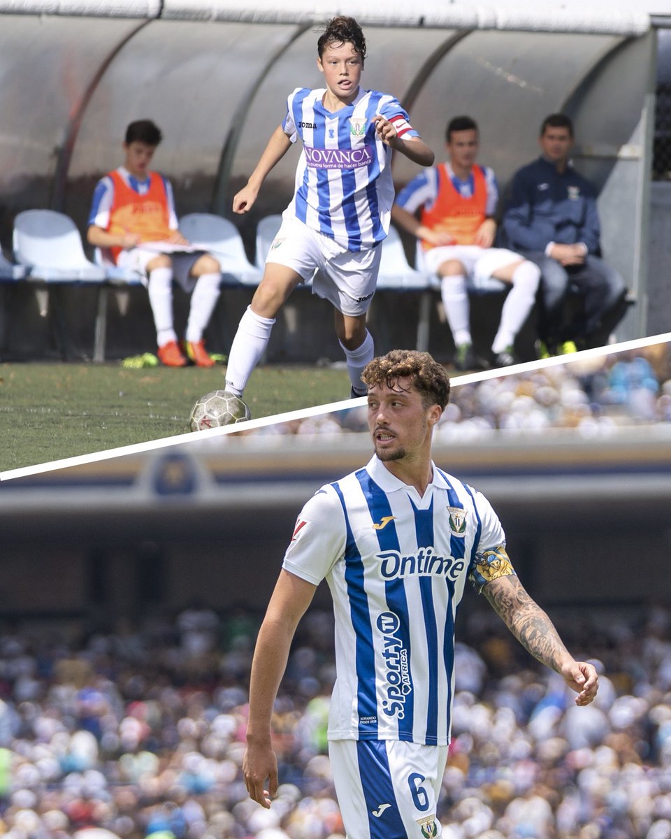 ©️Capitán en infantiles. 
©️Capitán con el primer equipo. 

⚪️🔵Lalo Aguilar