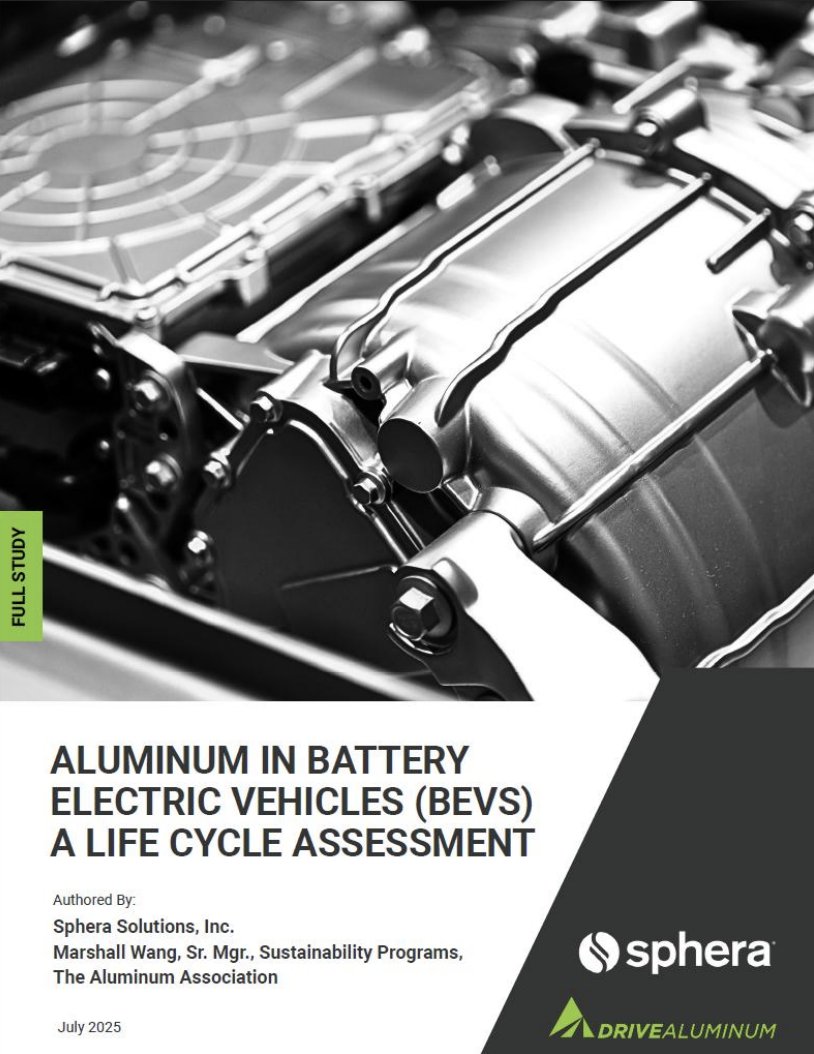 Aluminum + BEVs = improved efficiency and reduced emissions

🚗🔄 Check out our new life cycle assessment study from <a href="/SpheraSolutions/">Sphera Solutions</a>  evaluating the environmental impact of aluminum integration in BEVs: drivealuminum.org/resources-post…