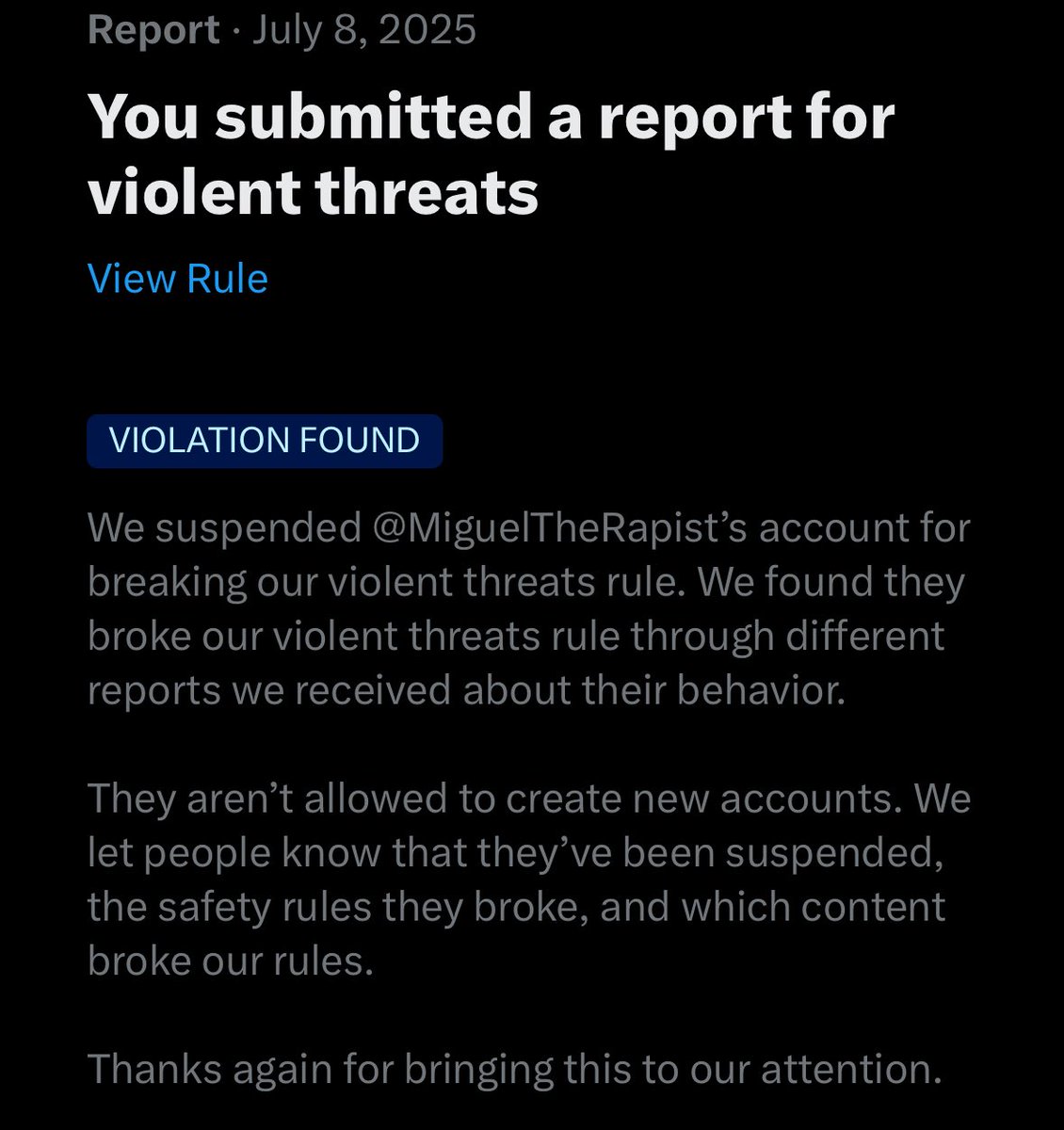 So I guess reporting does still occasionally work.