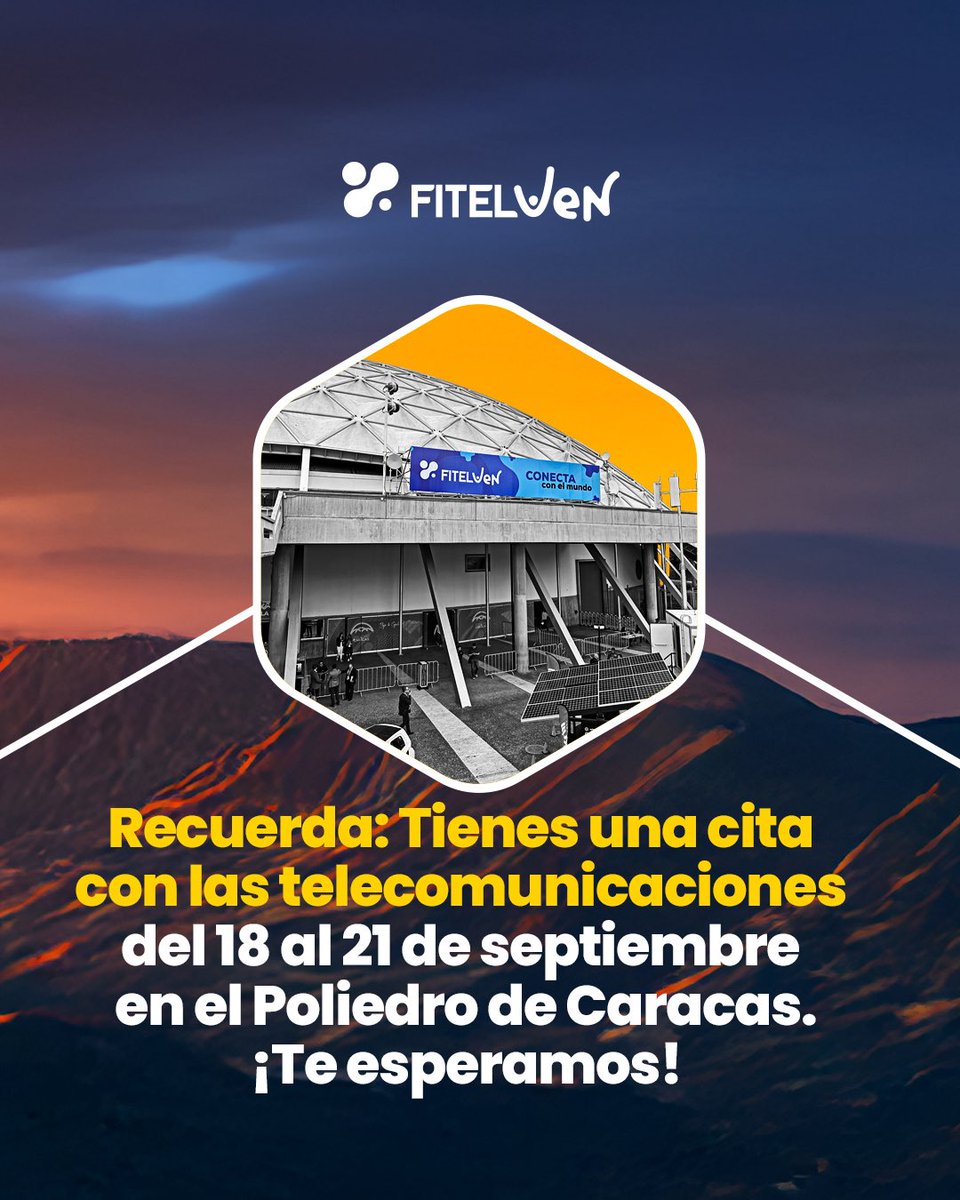 ¡Se acercan cuatro días imperdibles para las telecomunicaciones en Venezuela!

Pronto las entradas a la venta, aparta la fecha para que nos acompañes 🚀