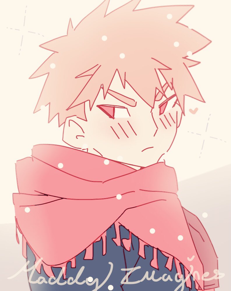 Bakugo winter AU! I really love this design 🥹