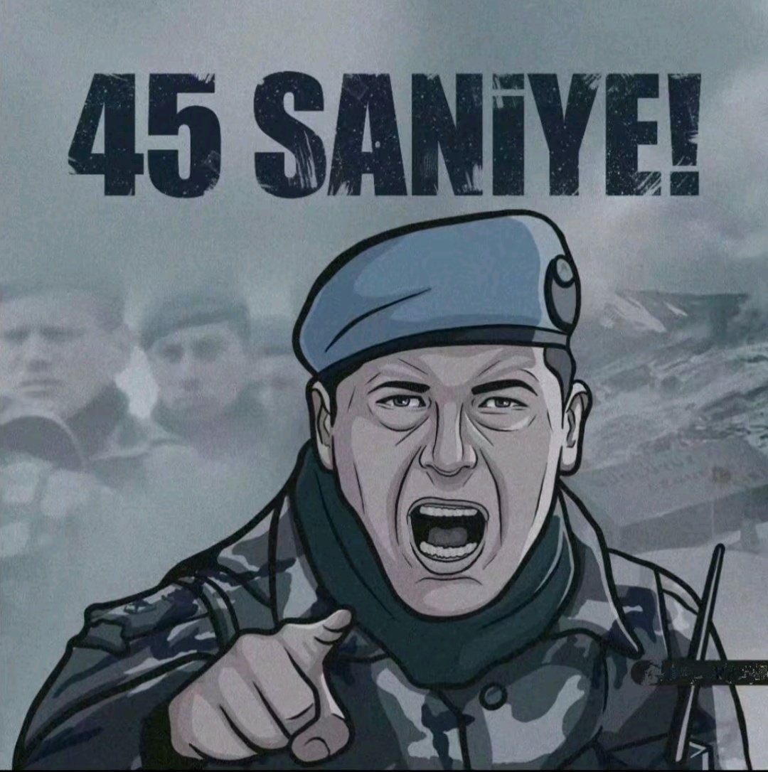 “Ekranların alt yazısıdır kahramanların alın yazısı.”
45 saniye ! Vatan Sağolsun…..

#AlışmaTürkiye