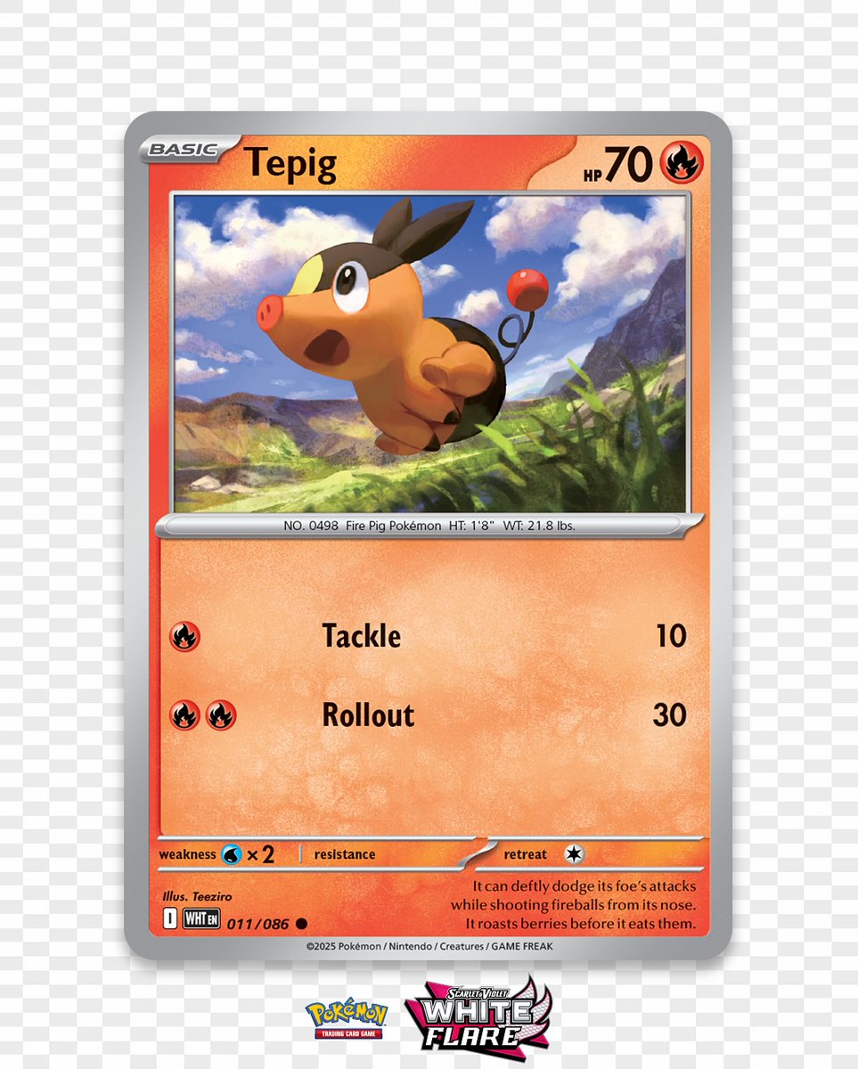 PokemonTCG's tweet image. Emboar, Pignite and Tepig are ready to ignite the battlefield 🔥🐽 #WhiteFlare