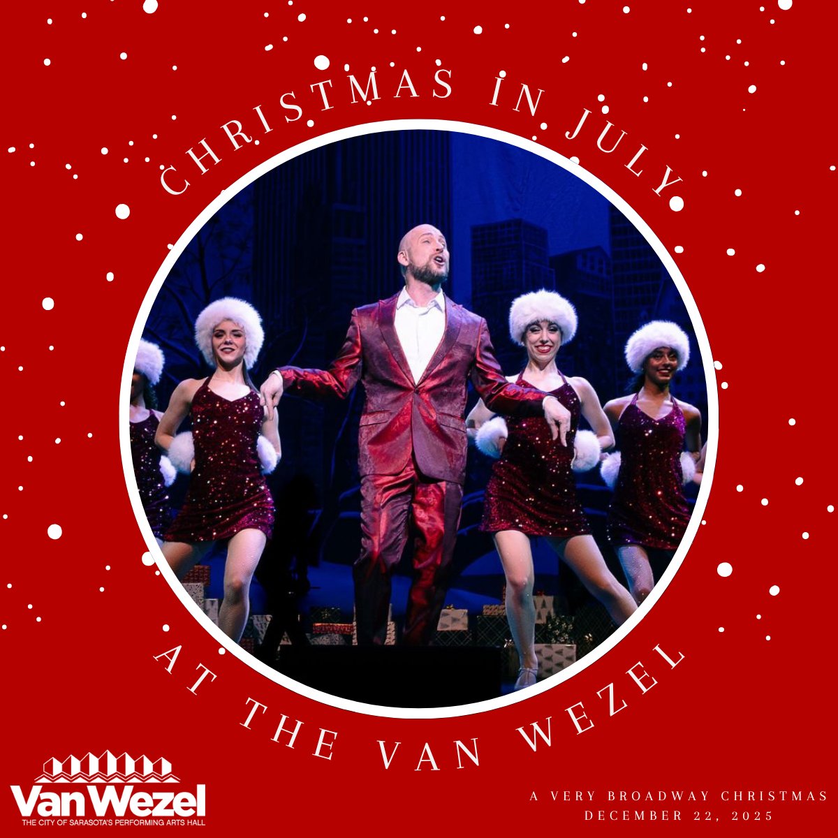 We’re spreading holiday cheer early with three festive shows joining Christmas in July! Mark Twain Tonight, Cirque Musica, and A Very Broadway Christmas – featuring our very own Director of Education &amp; Community Engagement, Justin Gomlak!

Which one’s going on your wishlist?