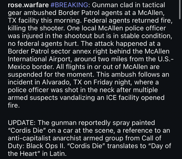 another armed ambush at an ICE facility in TX
