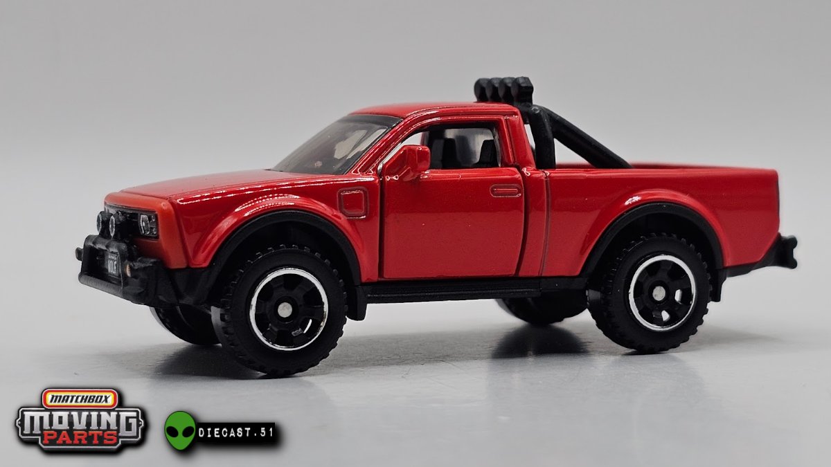 Matchbox Moving Parts 2025 - Camion électrique Alpha Wolf Rouge - Échelle 1:64 - Neuf En Boîte