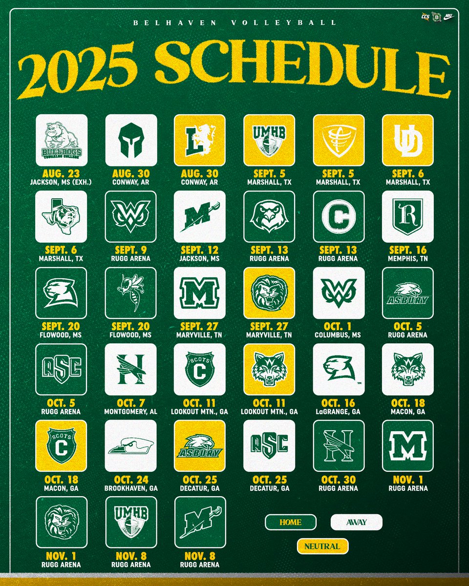 Our 2025 schedule is HERE!

🗓️ » bit.ly/3LQ4h6I

#GoGreen