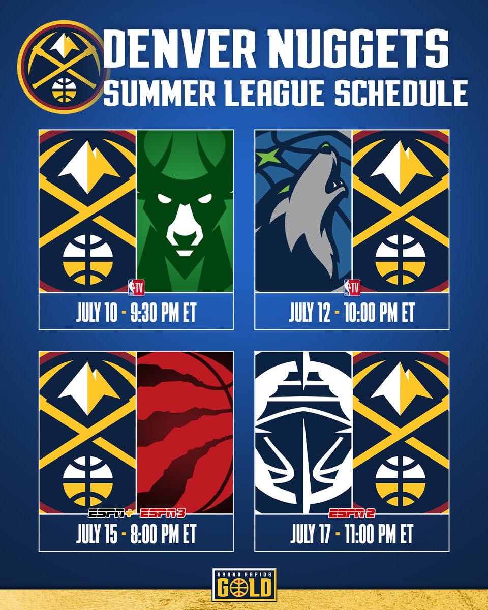 Mark your calendars, Summer League starts this week! ☀️