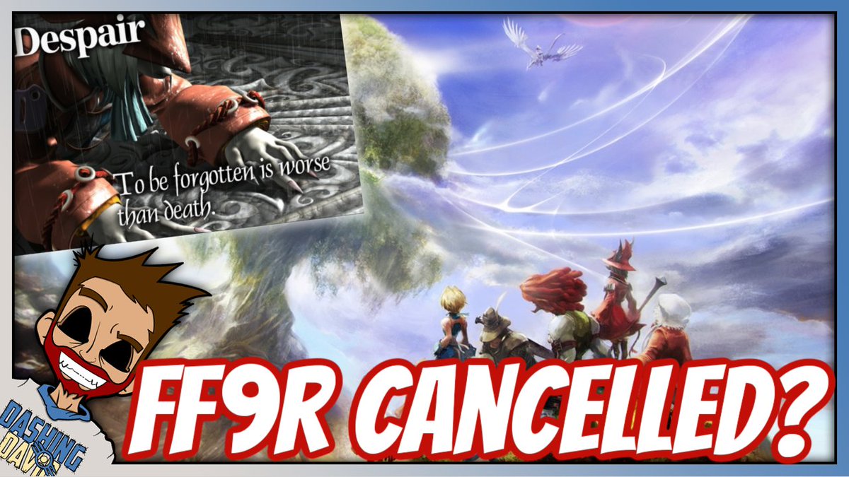 DashingDavidYT's tweet photo. We unfortunately have some potentially negative news. Current rumor that #FinalFantasyIX Remake is having development trouble. Or even worse might possibly be cancelled. #FF9_25th #FF9Remake #FF9R #FF9
Watch here: https://t.co/YDJ0aDfeXy https://t.co/i7XFDO2Mss