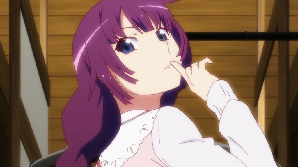 MonogaEveryday's tweet image. Day 554: Happy Birthday Hitagi Senjougahara 🦀💜
