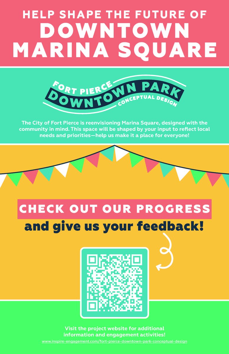 🌟 Help Shape Downtown Marina Square! 🌊🏙️  
Review designs, vote on logo colors, and share feedback! 
🔗 Submit here: shorturl.at/dy6sF 
#FortPierceProud #MarinaSquare #LoveTheFort