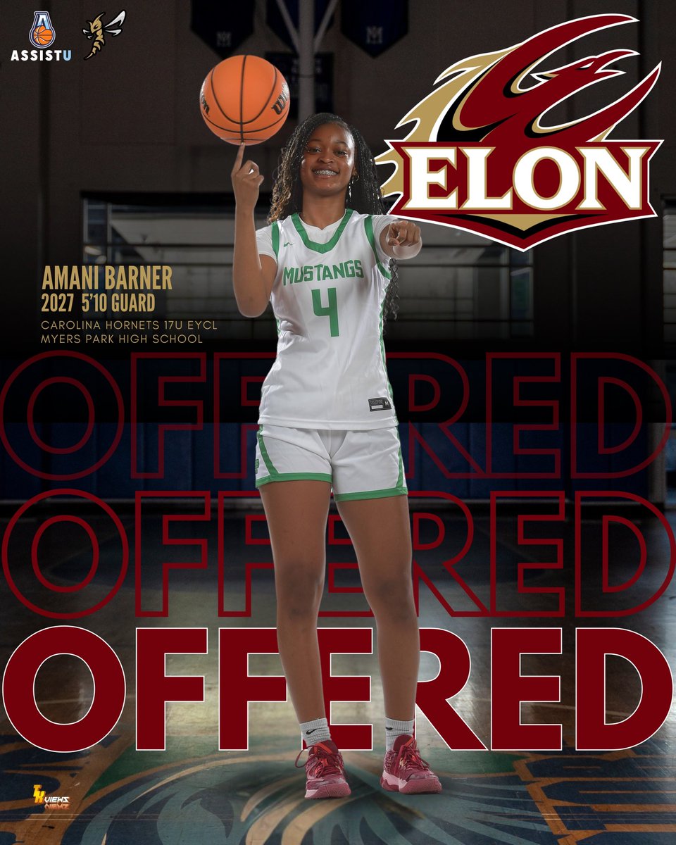 Amani Barner (@amanibarner) on Twitter photo Grateful to receive another Division one offer from Elon University!! Thank you <a href="/ElonWBasketball/">Elon Women's Basketball</a> and Head Coach, Coach Smith for Believing in me and my talents!! <a href="/Assist_U_/">AssistU Recruiting</a> <a href="/MyersParkWBB/">Myers Park WBB</a> <a href="/UnitedHornets/">Carolina Hornets United</a> Grateful to receive another Division one offer from Elon University!! Thank you <a href="/ElonWBasketball/">Elon Women's Basketball</a> and Head Coach, Coach Smith for Believing in me and my talents!! <a href="/Assist_U_/">AssistU Recruiting</a> <a href="/MyersParkWBB/">Myers Park WBB</a> <a href="/UnitedHornets/">Carolina Hornets United</a>
