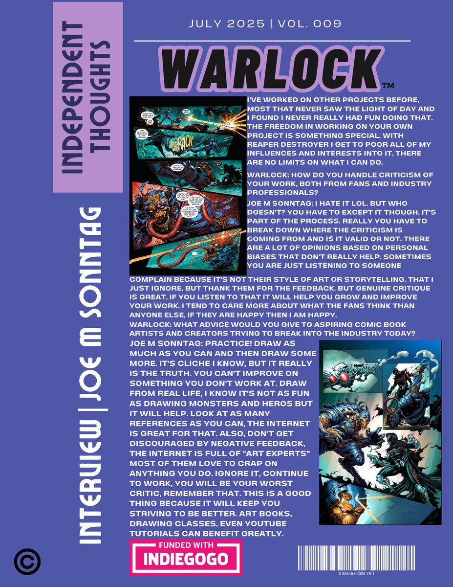 WarlockComics's tweet image. WARLOCK (Independent Comics Magazine) July | Vol. 009 Part Two (Pg5-8) #Comicsgate #ComicArt @EthanVanSciver @JonMalin @BillyTucci @__RiseAgain__ @KatyDidClips @SaltyDraws @WartTheWizard @andysmithart @gnolan12 @ArtThibert @BloodyRedBaron @aaronlopresti @JoeMSonntag1