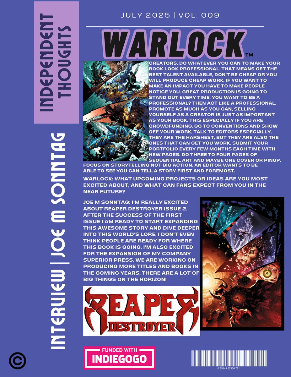 WarlockComics's tweet image. WARLOCK (Independent Comics Magazine) July | Vol. 009 Part Two (Pg5-8) #Comicsgate #ComicArt @EthanVanSciver @JonMalin @BillyTucci @__RiseAgain__ @KatyDidClips @SaltyDraws @WartTheWizard @andysmithart @gnolan12 @ArtThibert @BloodyRedBaron @aaronlopresti @JoeMSonntag1