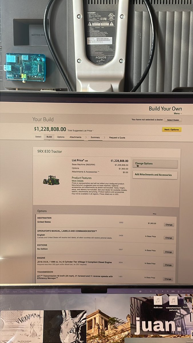 1xfalso's tweet image. Resisting the male urge to buy a 1.2 million john deere tractor on their website