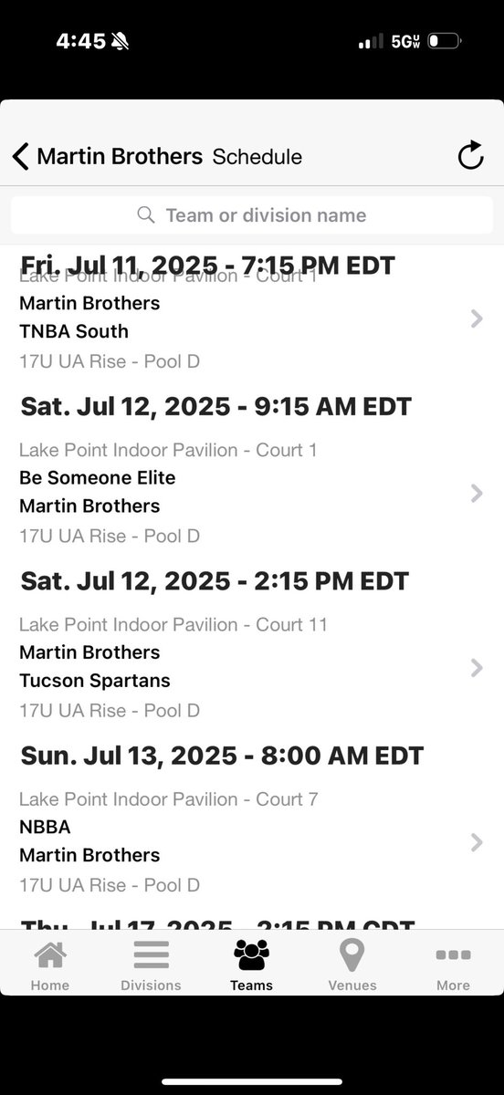 Schedule For UAA sessions 3 in Atlanta