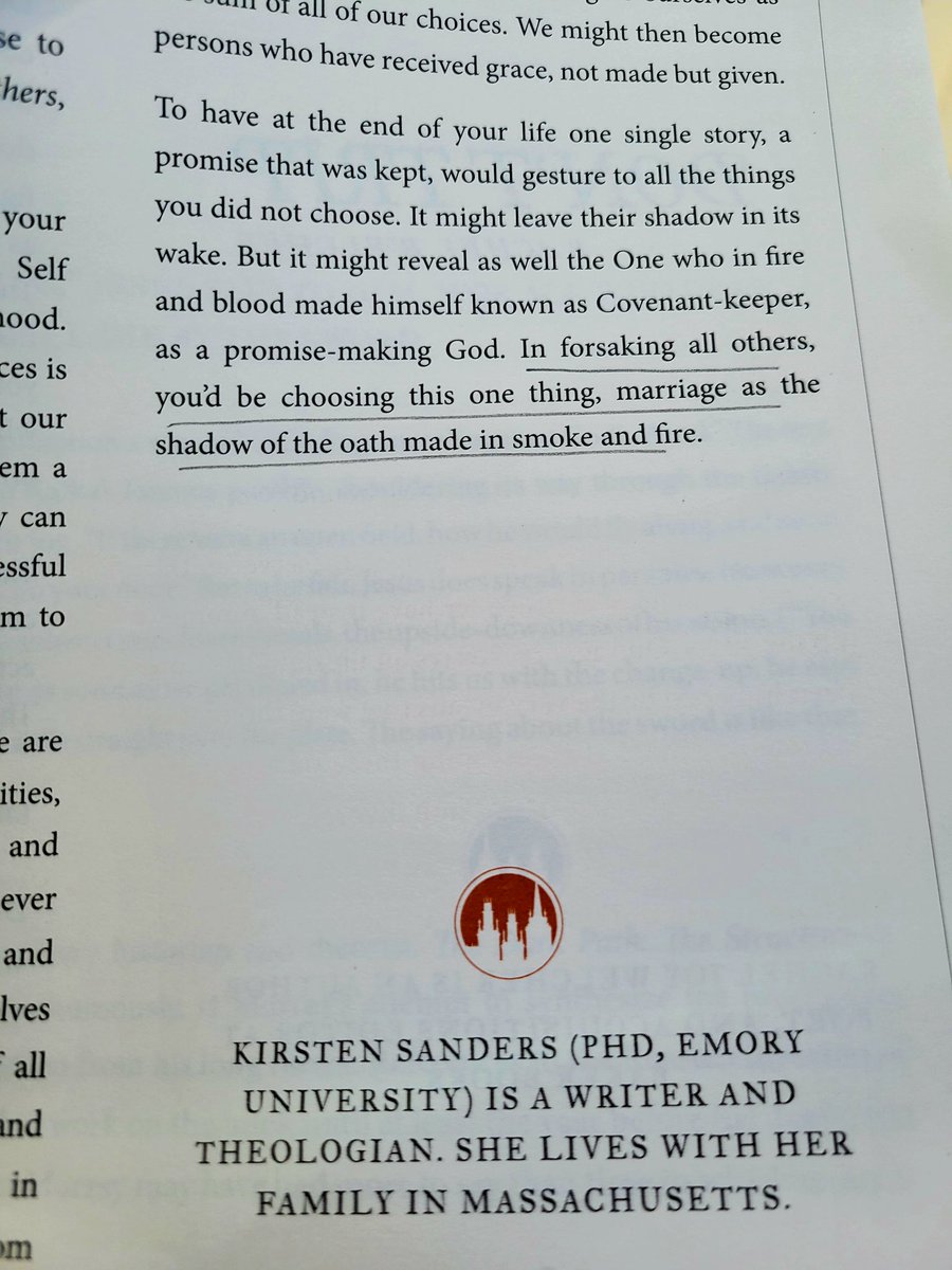 I love <a href="/mereorthodoxy/">Mere Orthodoxy</a>, and this final flourish by Kirsten Sanders at the end of her fine essay on how important and subversive the marriage vow might be in the modern world is just a tremendous piece of writing.

"...marriage as the shadow of the oath made in smoke and fire."