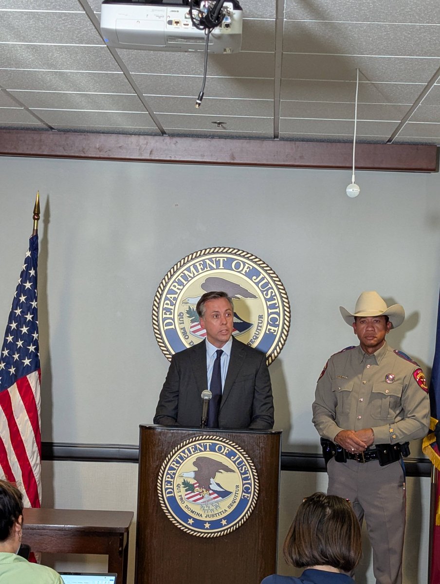 FBIDallas's tweet image. FBI Dallas SAC Rothrock spoke this afternoon at a press conference announcing charges against 10 individuals for attacking the Prairieland Detention Center and wounding an Alvarado Police Officer this weekend.