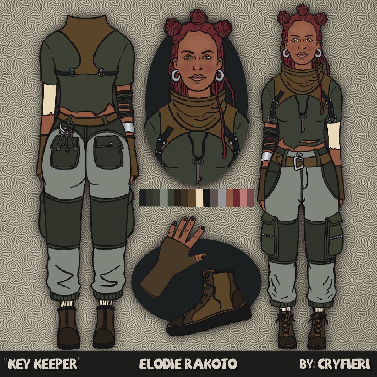 I’m really really in love with what I did this year. Elodie is in desperate need of cosmetics that fit her lore. Plus I wanted her to have a fun hair color. I hope yall like it and will vote for it when the time comes 💜