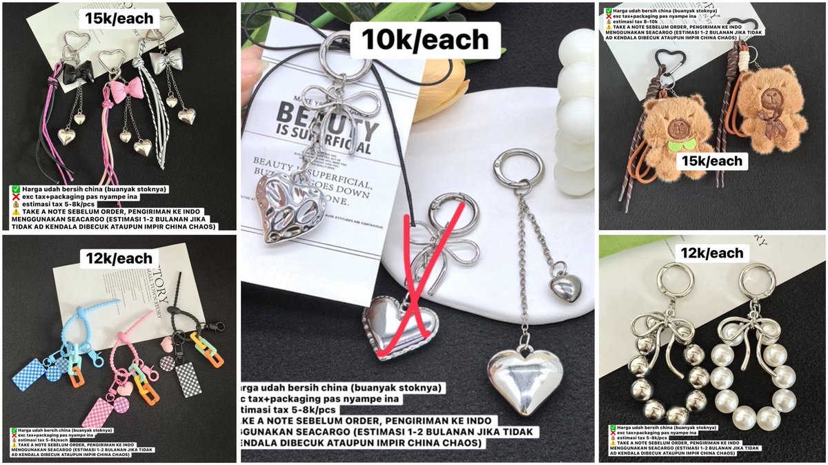 Snowish_id's tweet photo. ⋆. 𐙚 open order bag charm china ɞ˚‧｡⋆

✅ Harga udah bersih china
📍 Ada GO dom pati,jateng - Makassar,Sulsel
❌ excluded tax+fee packing
🖇️ link go : https://t.co/K0I2ce84B7

Kindly help rt please!!💗 https://t.co/ZBpneavzk4