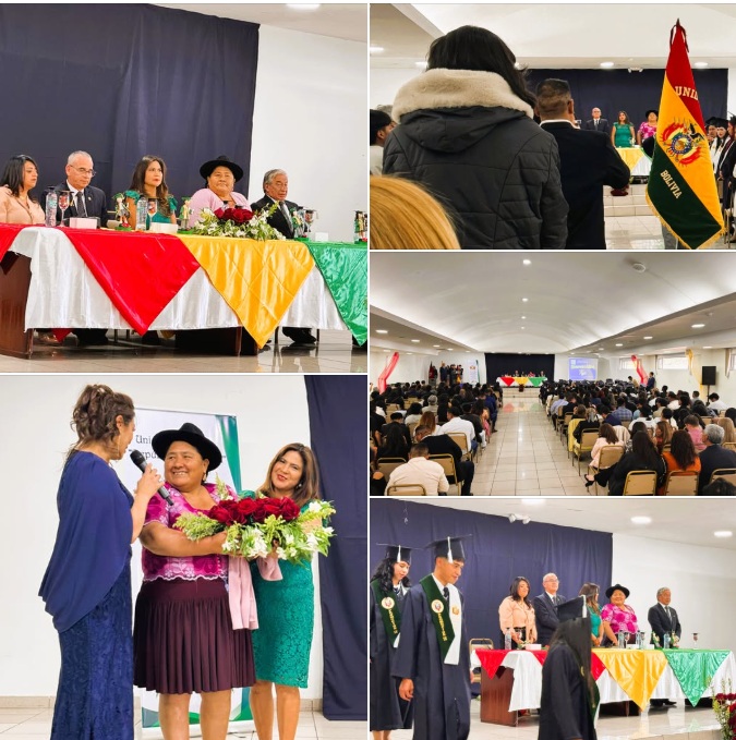 La Embajadora de Bolivia, Segundina Flores Solamayo en el marco del Bicentenario de Bolivia, acompañó la ceremonia de incorporación de Bachilleres 2024-2025. de la prestigiosa Unidad Educativa Bolivia.

Nuestra respuesta a los desafíos es el trabajo permanente.

<a href="/LuchoXBolivia/">Luis Alberto Arce Catacora (Lucho Arce)</a>