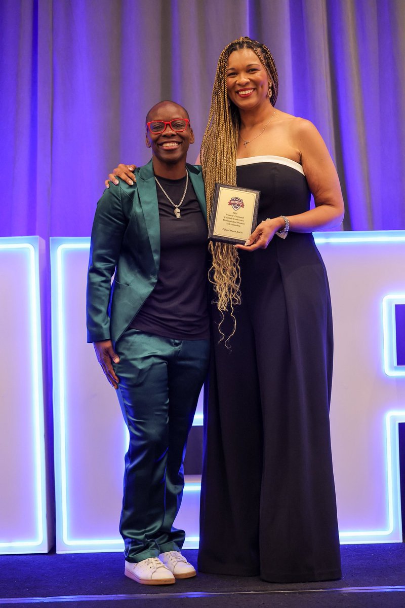 Tiffani-Dawn (@tiffani_sykes) on Twitter photo Thanks again to <a href="/wnfcfootball/">WNFCFootball</a> for honoring me with the 2025 WNFC Distinguished Woman in Leadership Award.
Congratulations on another great season full of growth, impact and inspiring people on and off the field! #WNFC 🏈 Thanks again to <a href="/wnfcfootball/">WNFCFootball</a> for honoring me with the 2025 WNFC Distinguished Woman in Leadership Award.
Congratulations on another great season full of growth, impact and inspiring people on and off the field! #WNFC 🏈