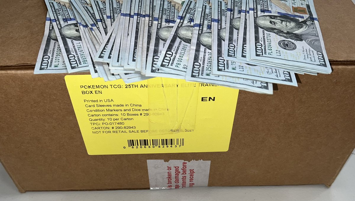 Mike Tran (@miketcgtrader) on Twitter photo Paying market price+ for sealed cases of Celebrations ETB, must be with a YELLOW case label. I’m a sealed case collector so please DM me with pictures of the case before we talk. Thanks! 🤣🔥🍀🧧 <a href="/LA_PTCGRestock/">LA PTCG Restock</a> <a href="/wes_hamachi/">wesuri</a> <a href="/ALpez420/">AL (Eater of Worlds Collectibles)</a> Paying market price+ for sealed cases of Celebrations ETB, must be with a YELLOW case label. I’m a sealed case collector so please DM me with pictures of the case before we talk. Thanks! 🤣🔥🍀🧧 <a href="/LA_PTCGRestock/">LA PTCG Restock</a> <a href="/wes_hamachi/">wesuri</a> <a href="/ALpez420/">AL (Eater of Worlds Collectibles)</a>