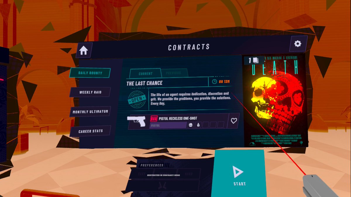 PistolWhipVR's tweet image. We're on day 18 of #TripleSweatVR with @RacketClubGame & @synthridersvr - and this challenge will have you competing against yourself 💪
Complete the Daily Contract 5x in a row (with hydration breaks in between!) and see if you can beat your score.
How did you do, Hero? 👀