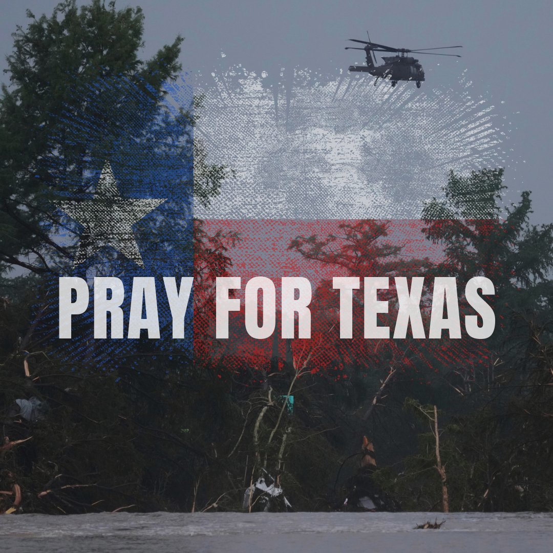 Please #PRAY for all those who are experiencing devastating loss as a result of the Texas floods. May God wrap His loving arms around them.