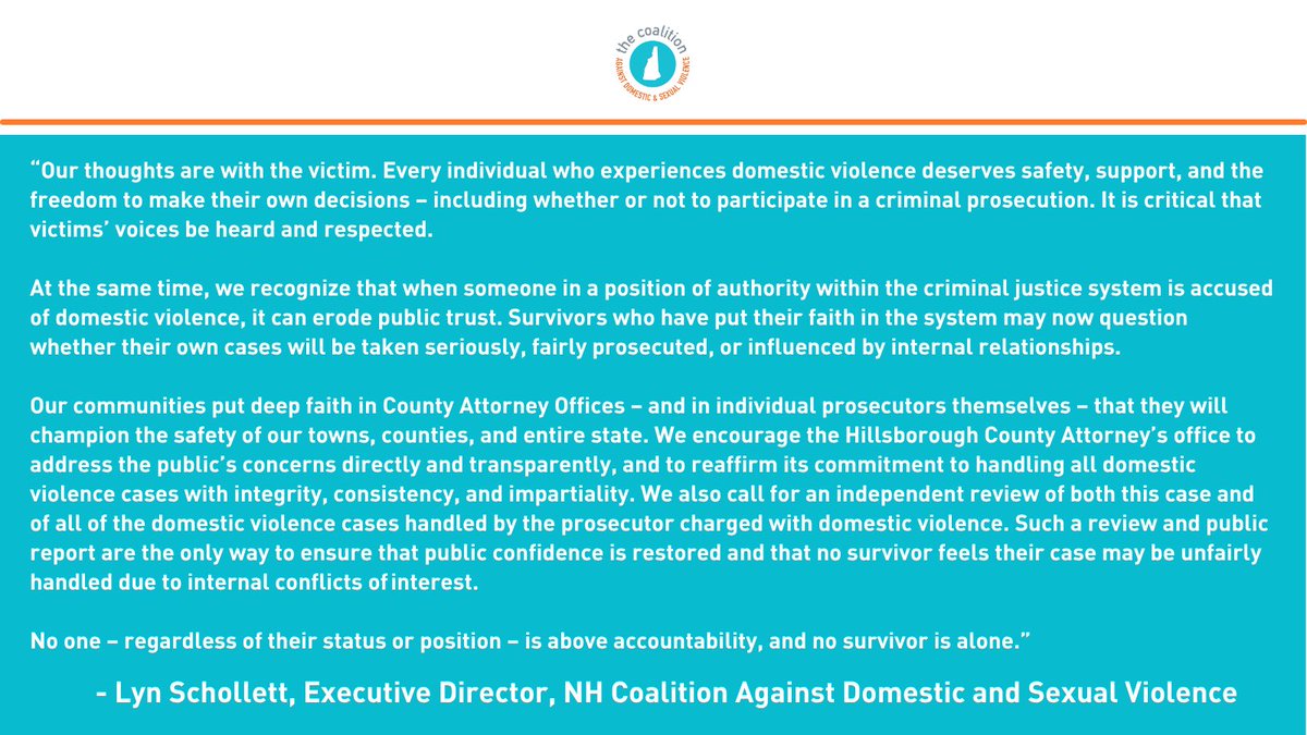 Our statement in response to the decision to drop the domestic violence charges against domestic violence prosecutor: