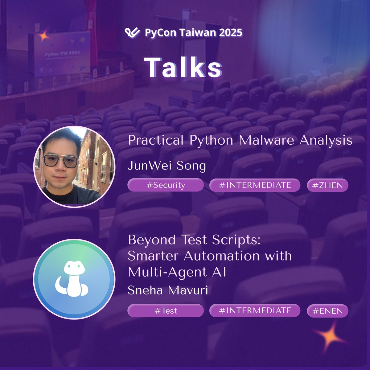 PyConTW's tweet image. #pycontw2025 #talks
