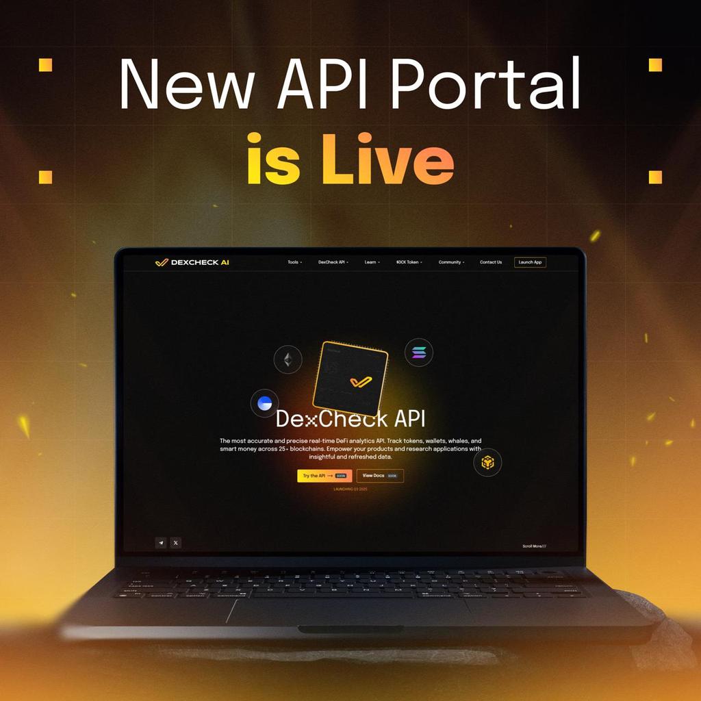 Tonoy (@tomoy1234) on Twitter photo 🚀 Big news from <a href="/DexCheck_io/">DexCheck AI</a>!
The full $DCK API ecosystem is now live — built for builders.
From devs to data scientists, DexCheck offers the tools to decode on-chain trends, snipe alpha, and power your next project.
#Web3 #CryptoTools #DexCheck 🚀 Big news from <a href="/DexCheck_io/">DexCheck AI</a>!
The full $DCK API ecosystem is now live — built for builders.
From devs to data scientists, DexCheck offers the tools to decode on-chain trends, snipe alpha, and power your next project.
#Web3 #CryptoTools #DexCheck