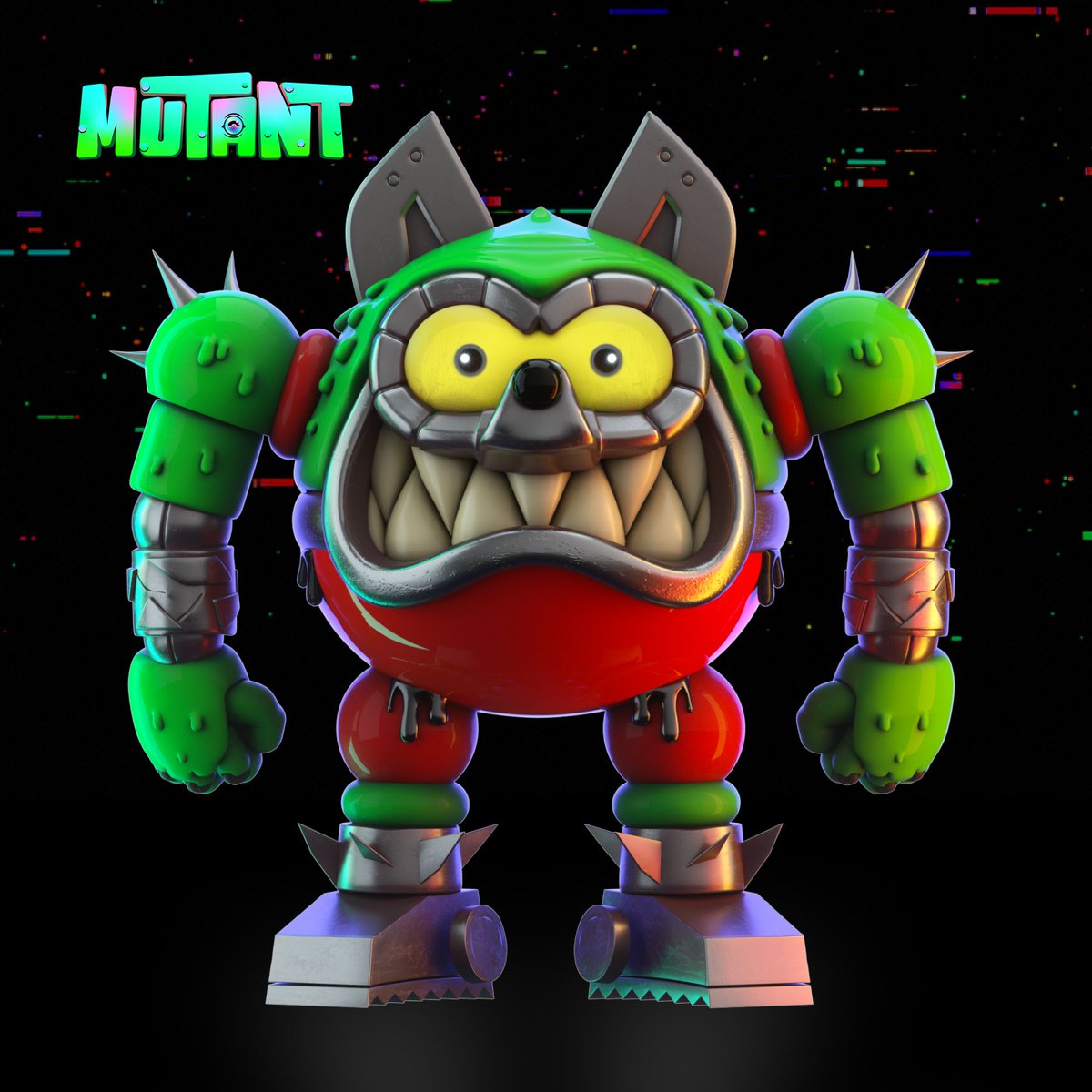 Last freak in the Mutant drop... FINK MixBot just oozed in. Slime-dripped, spike-tipped, and ready to wreck. 🧪🐀