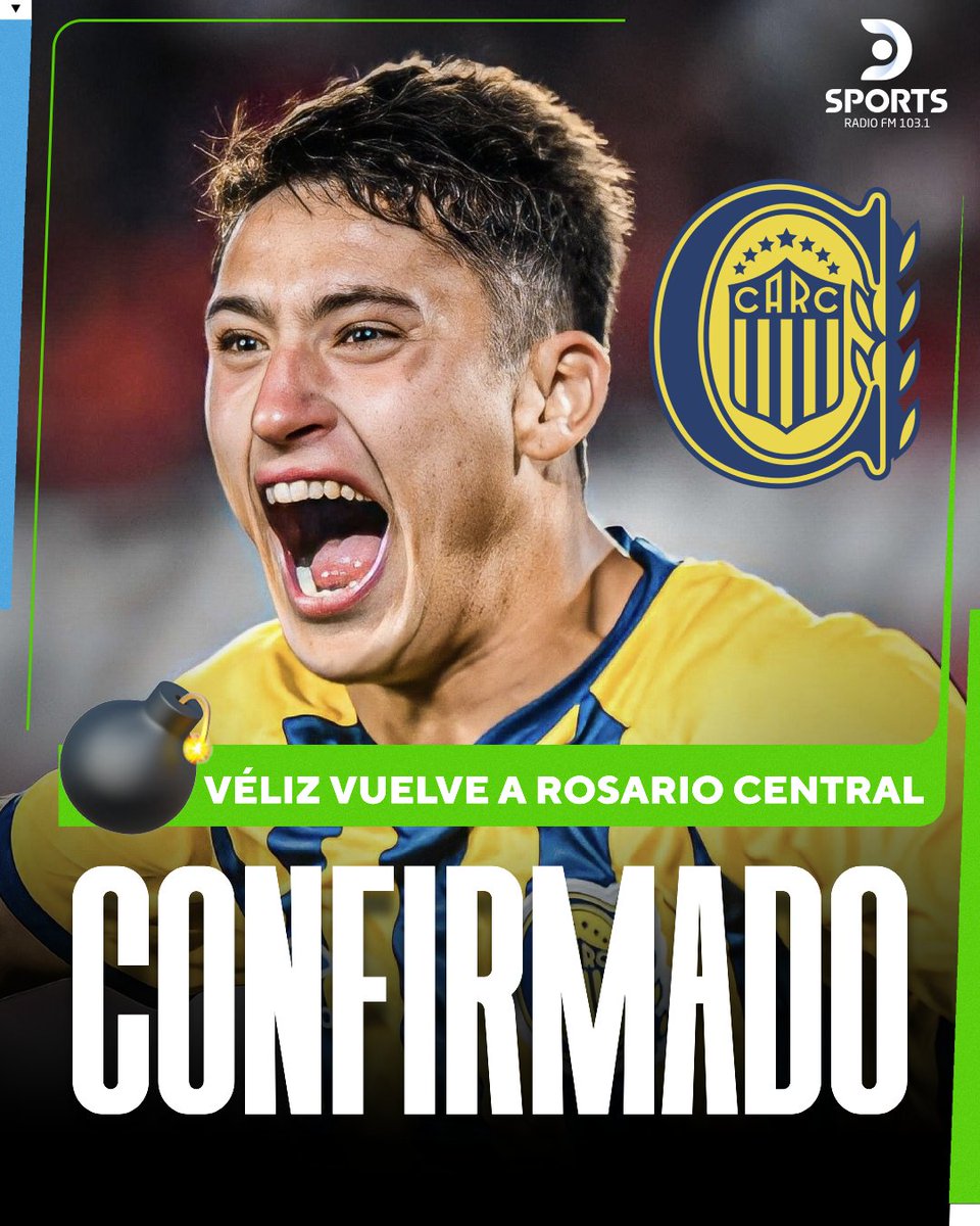 DSports Radio 103.1 FM (@dsportsradio) on Twitter photo BOMBAZO: VÉLIZ VUELVE A ROSARIO CENTRAL 💣
El Canalla negoció con Tottenham un préstamo con opción de compra del 50% de pase del delantero ⚠️
👉 Fue clave la insistencia de Ángel Di María
Así lo contó <a href="/fczyz/">Fernando Czyz</a> en #DobleAmarilla por DSPORTS Radio FM 103.1 #ElSonidoDelDeporte 📻 BOMBAZO: VÉLIZ VUELVE A ROSARIO CENTRAL 💣
El Canalla negoció con Tottenham un préstamo con opción de compra del 50% de pase del delantero ⚠️
👉 Fue clave la insistencia de Ángel Di María
Así lo contó <a href="/fczyz/">Fernando Czyz</a> en #DobleAmarilla por DSPORTS Radio FM 103.1 #ElSonidoDelDeporte 📻
