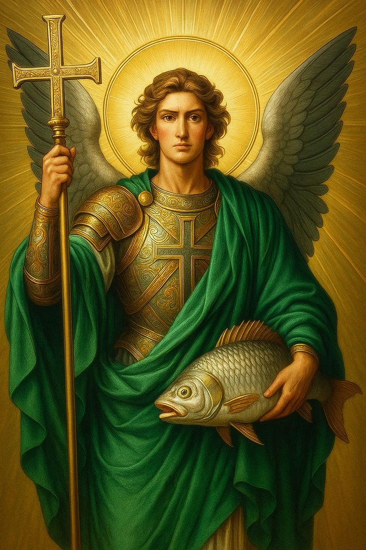 St. Raphael, of the glorious seven who stand before the throne of Him who lives and reigns, Angel of health, the Lord has filled your hand with balm from heaven to soothe or cure our pains. Heal or cure the victim of disease, and guide our steps when doubtful of our ways. Amen.