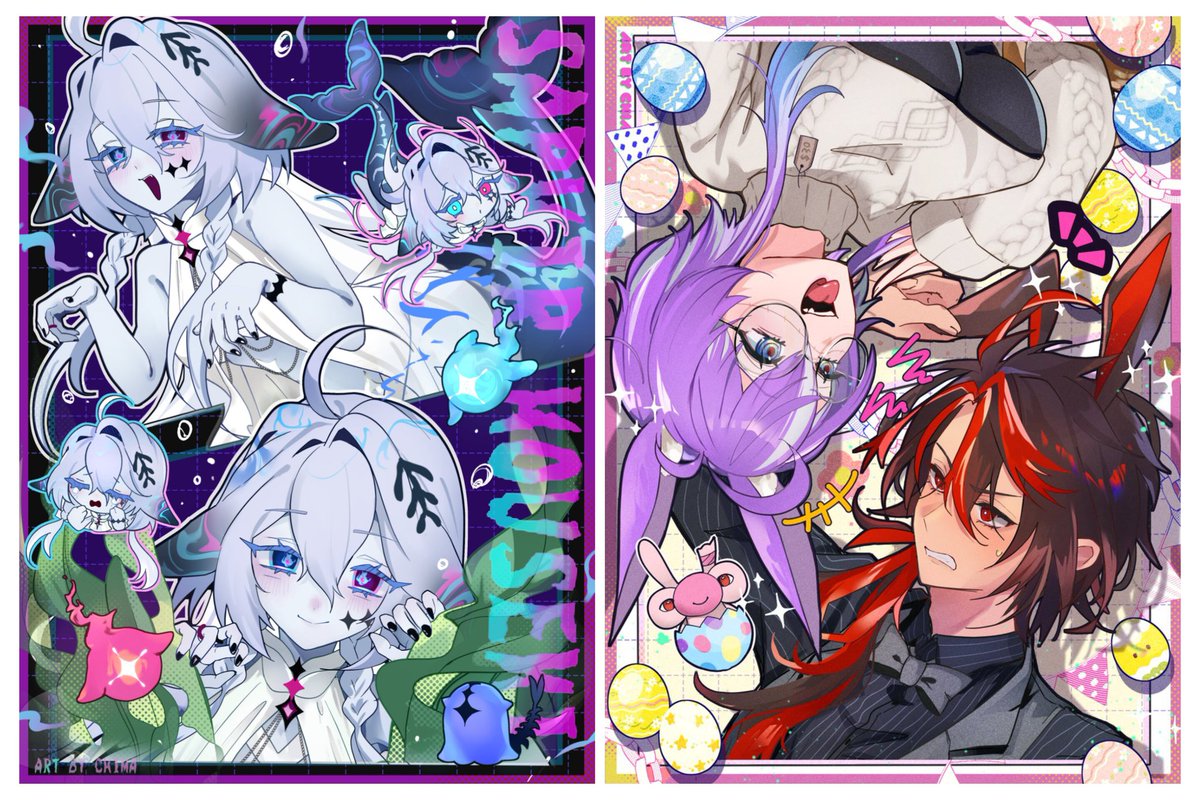 #PortfolioDay
Hi, I'm chima, a Japanese illustrator!
I create Live2D model illustrations, outfit designs, and fanart mainly for ENVTubers.

I specialize in cute and slightly sexy character styles, including magical girls, bunny suits, and swimsuits.

🎨 I’ll be opening commission