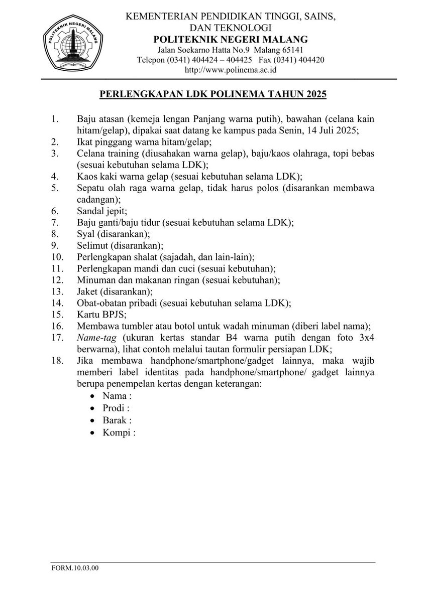 POLITEKNIK NEGERI MALANG tweet media