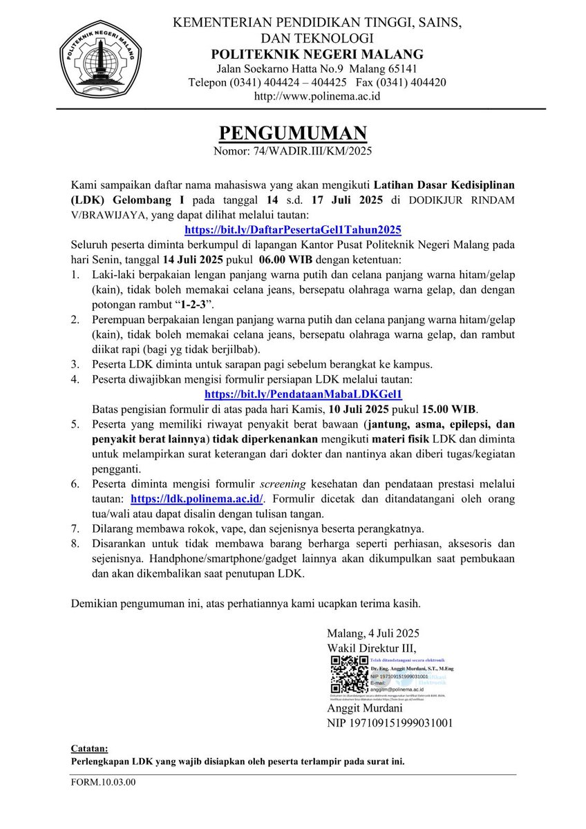 POLITEKNIK NEGERI MALANG tweet media