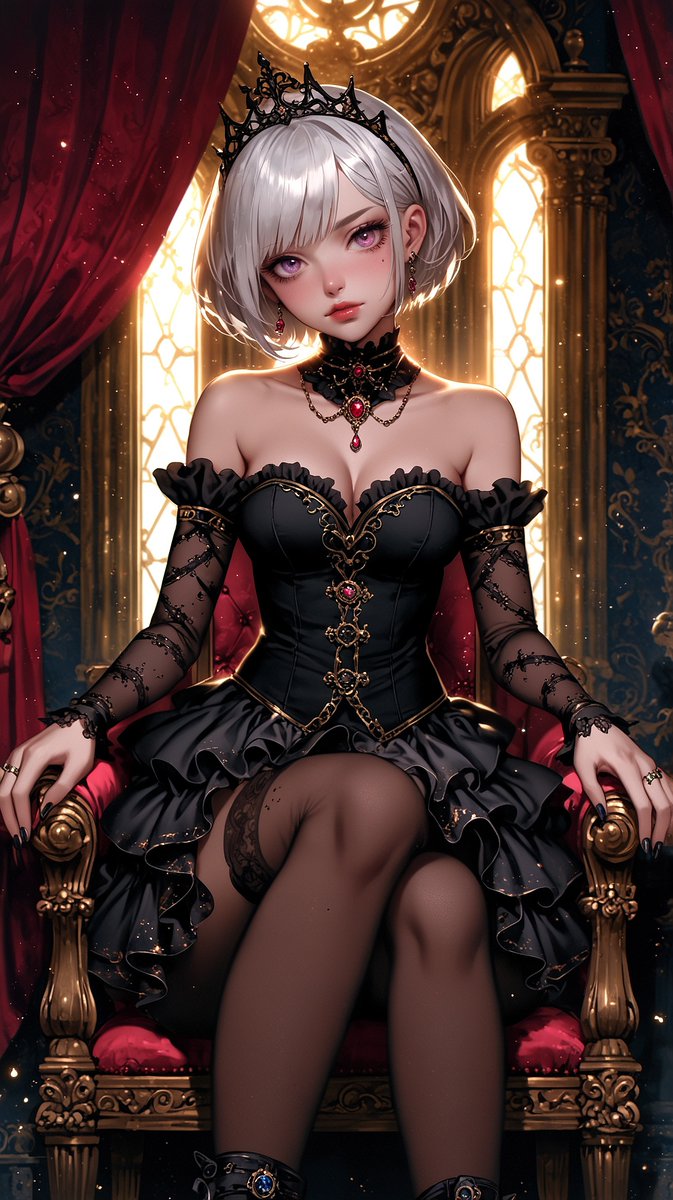 MstrAndr_ART's tweet image. The Gothic Rose Queen: Mistress of Velvet Shadows.

#GothicQueen #DarkElegance #AnimeRoyalty #VelvetMistress #ShadowThrone #CrimsonCrown #FantasySovereign #GothPrincess #MysticMajesty #DarkBeautyPower