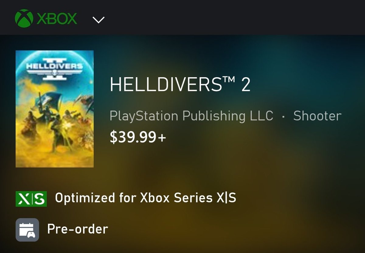 Id like to see how many of you preordered Helldivers 2 on Xbox 

Its still early but I want to see if we can break peak player count on Aug 26th 👀