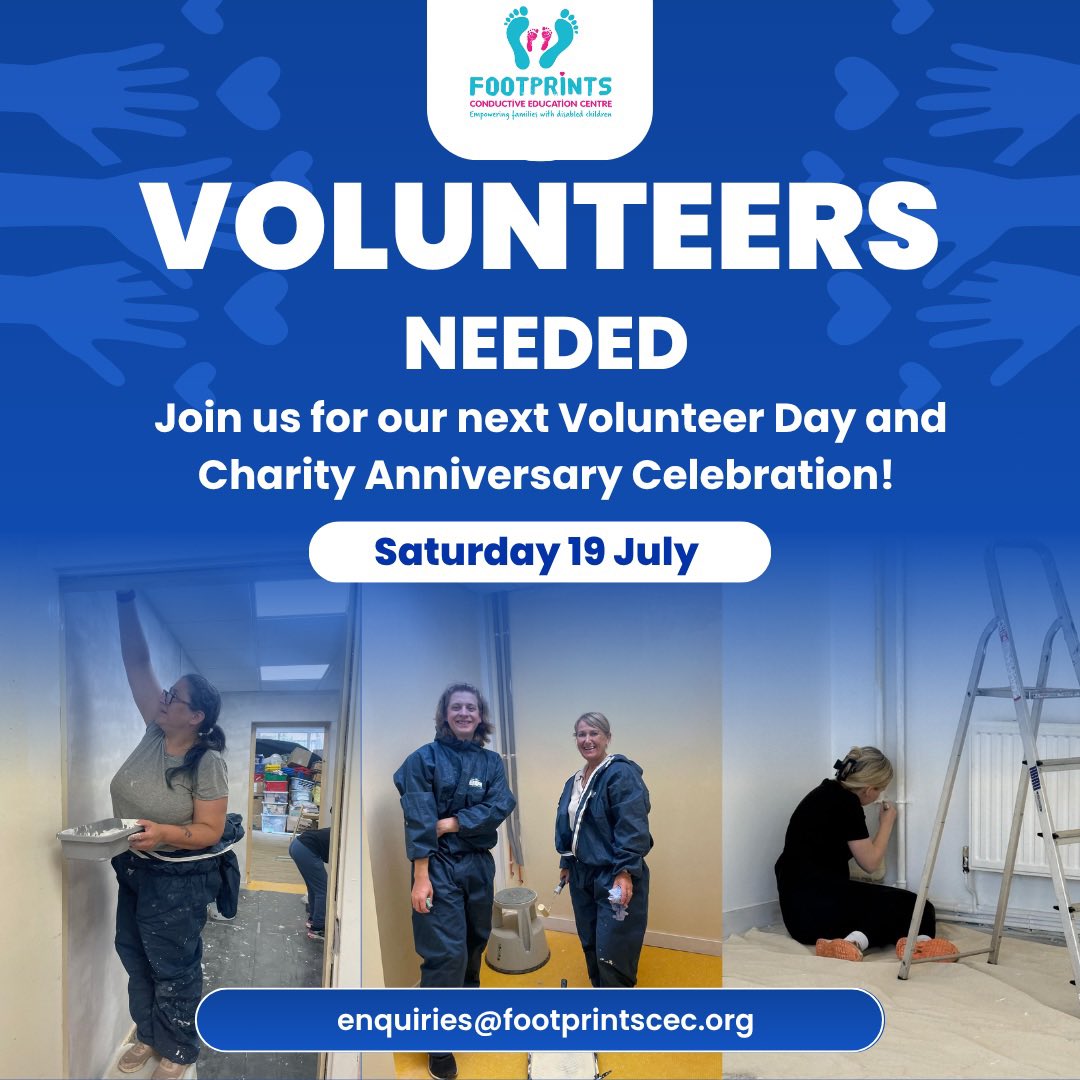 footprintscec (@footprintscec) on Twitter photo We’re still working hard at completing our new charity home and will be holding another Volunteer Day on Saturday 19 July, from 10am - 3pm.
This one will be a little bit special though, as we will be recognising our Charity Anniversary, email us at enquiries@footprintscec.org 👣 We’re still working hard at completing our new charity home and will be holding another Volunteer Day on Saturday 19 July, from 10am - 3pm.
This one will be a little bit special though, as we will be recognising our Charity Anniversary, email us at enquiries@footprintscec.org 👣