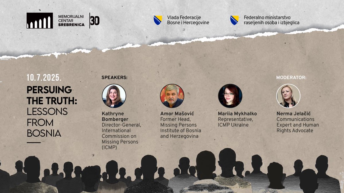 As part of the “Our Story, Our Promise” conference, a panel "Pursuing the Truth: Lessons from the Past" will be held on July 10.

The panel will focus on the importance of truth-seeking, the preservation of collective memory, and the lessons learned in the context of confronting